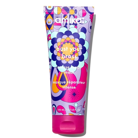 NEW amika Bust Your Brass Cool Blonde Intense Repair Hair Mask - Picture 2 of 6